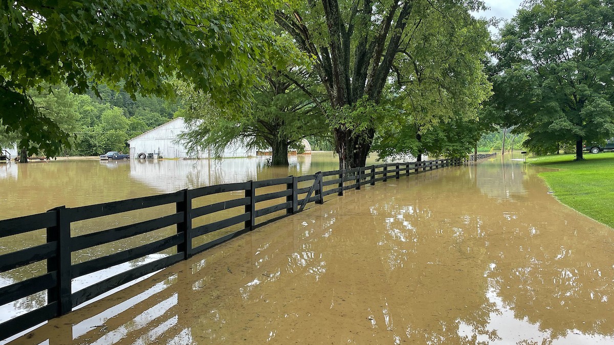 Recent storms with heavy rains have caused extensive flooding and damage in Kentucky. Photo by Martin-Gatton CAFE.