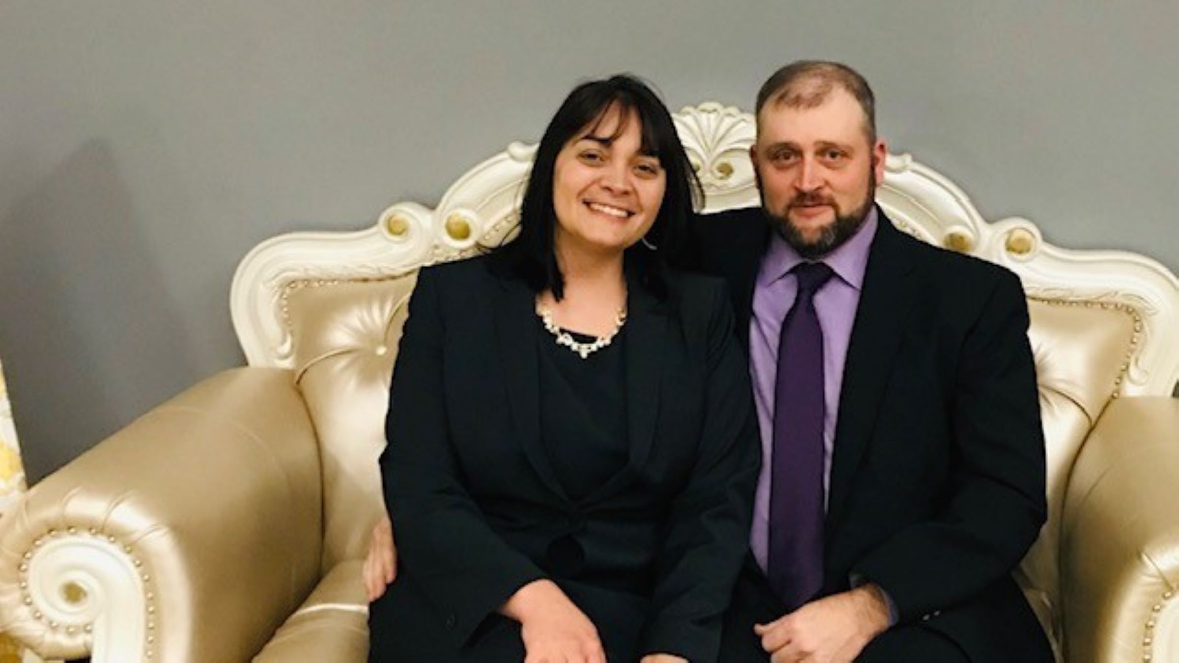 Michelle Padgett sitting with husband, Ben. Photo provided by Michelle Padgett.