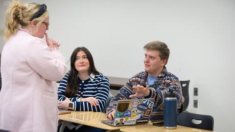 Students in University of Kentucky agriculture education class.