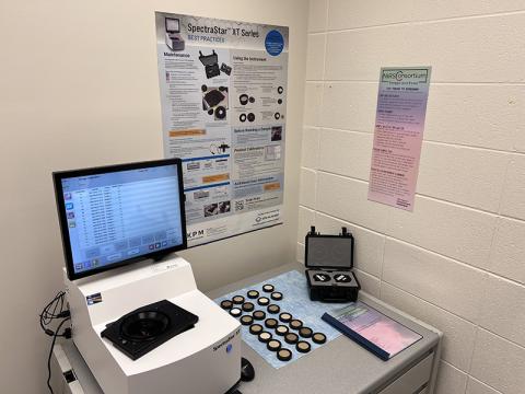 forage testing equipment at the University of Kentucky.